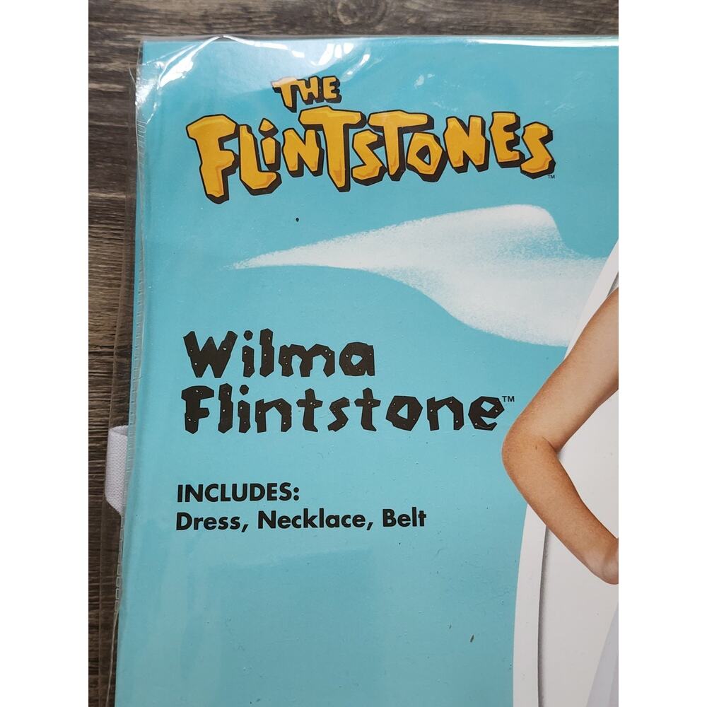 WILMA FLINTSTONE SPIRIT HALLOWEEN COSTUME DRESS & NECKLACE ADULT XL - Picture 8 of 11